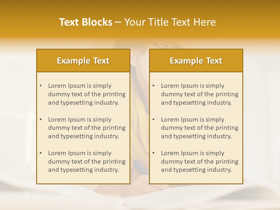 Reading Female Indoor PowerPoint Template