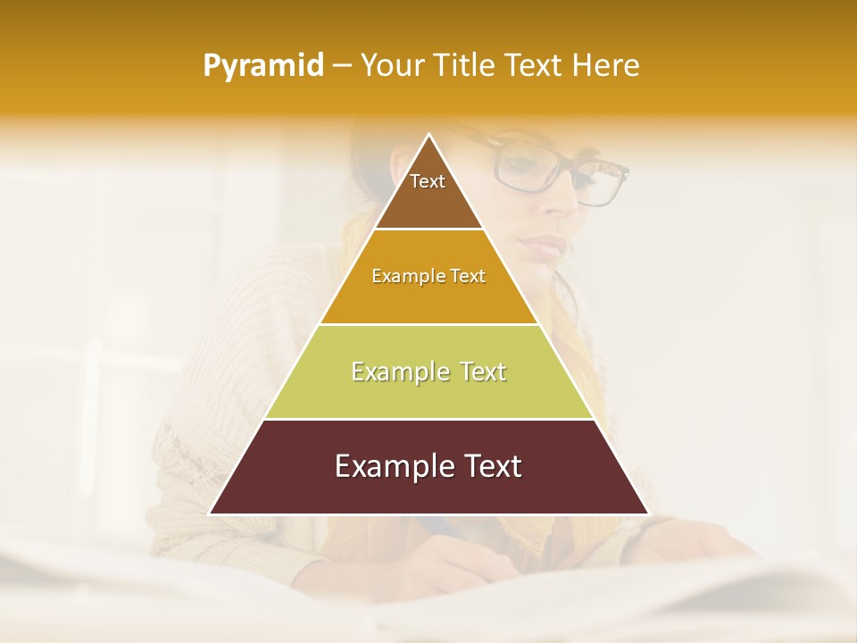 Reading Female Indoor PowerPoint Template