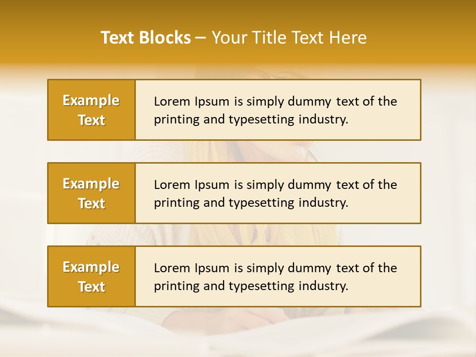 Reading Female Indoor PowerPoint Template