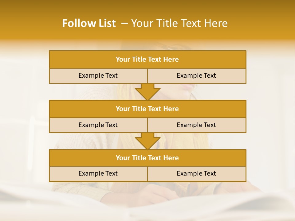 Reading Female Indoor PowerPoint Template