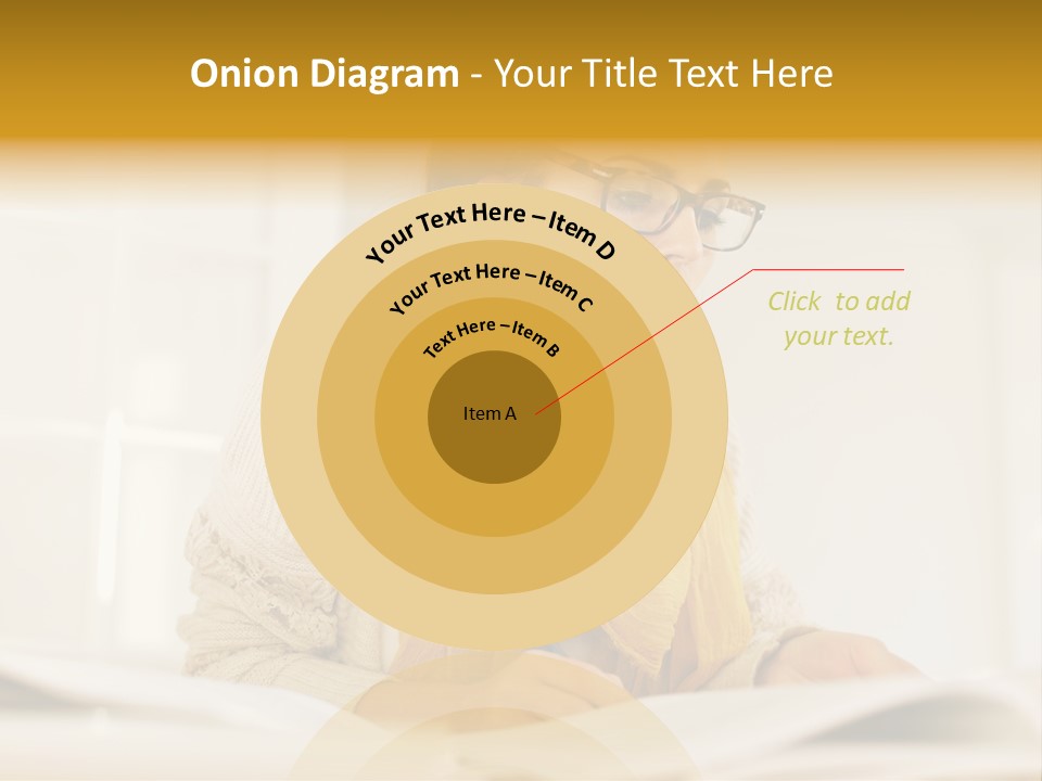 Reading Female Indoor PowerPoint Template