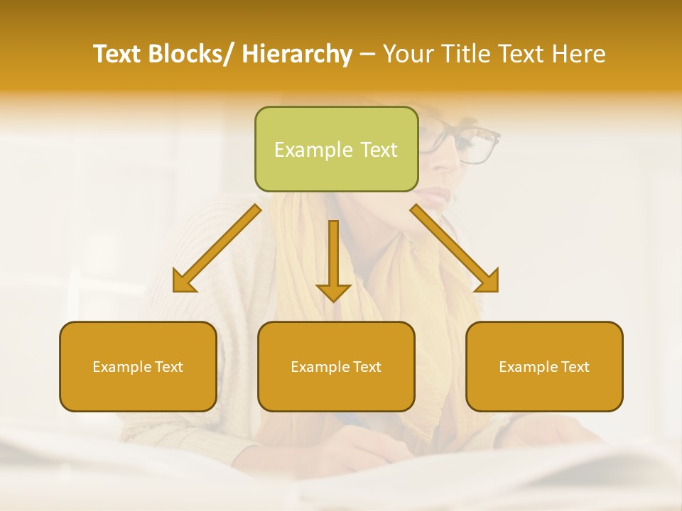 Reading Female Indoor PowerPoint Template