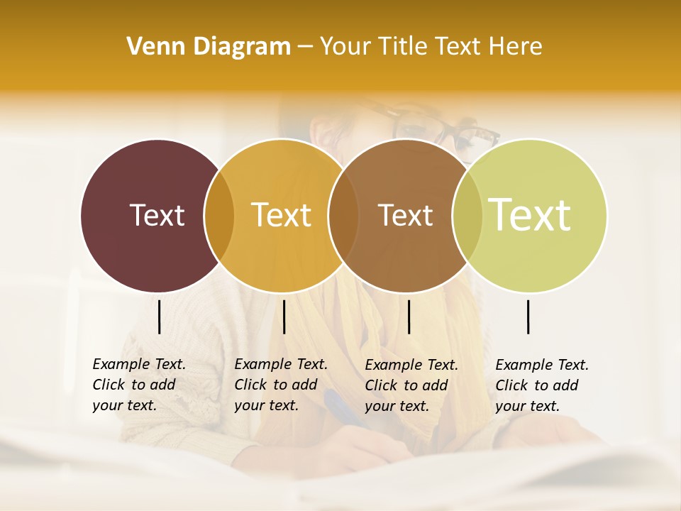 Reading Female Indoor PowerPoint Template