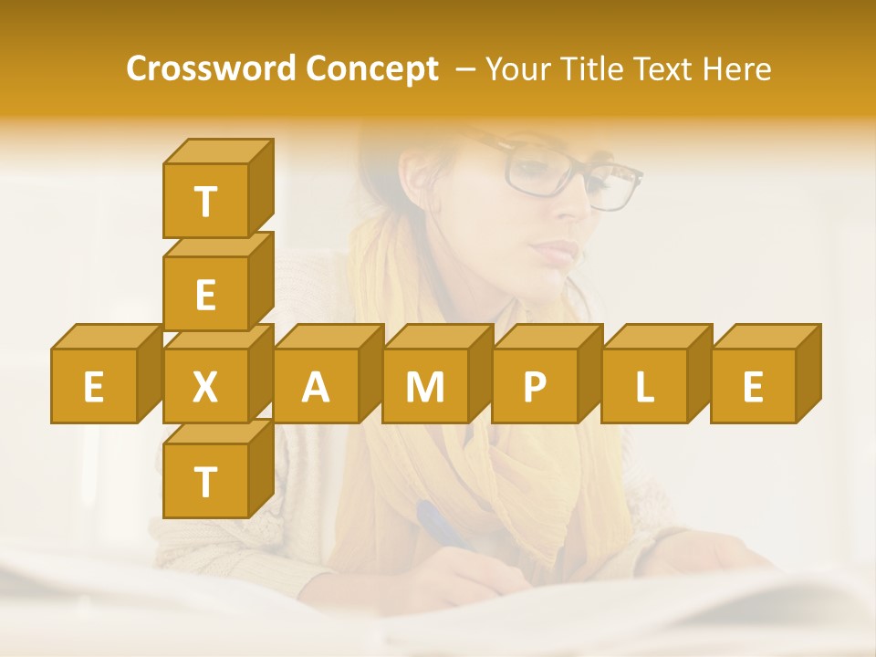 Reading Female Indoor PowerPoint Template