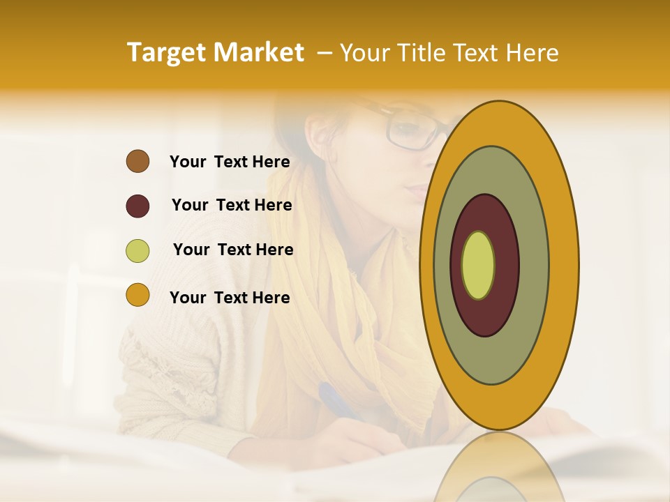 Reading Female Indoor PowerPoint Template