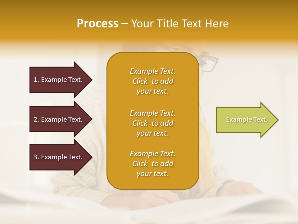 Reading Female Indoor PowerPoint Template