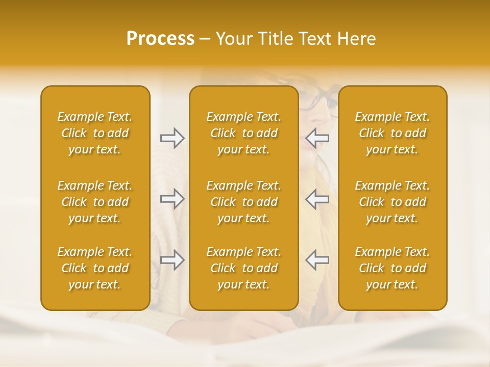 Reading Female Indoor PowerPoint Template