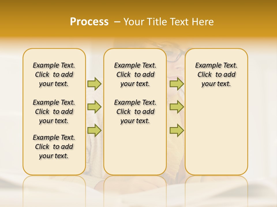 Reading Female Indoor PowerPoint Template