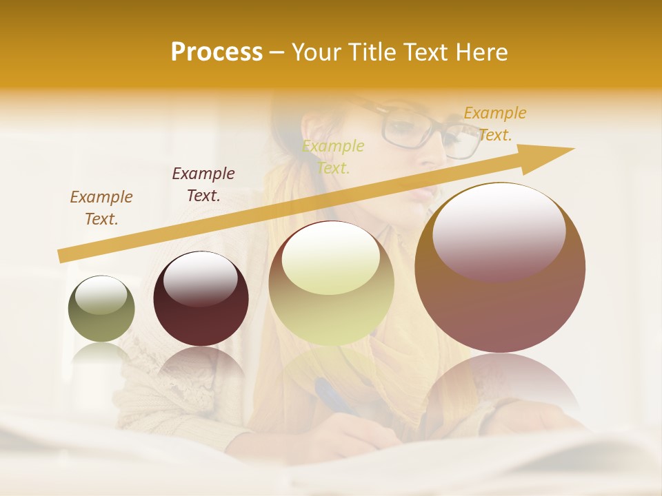 Reading Female Indoor PowerPoint Template