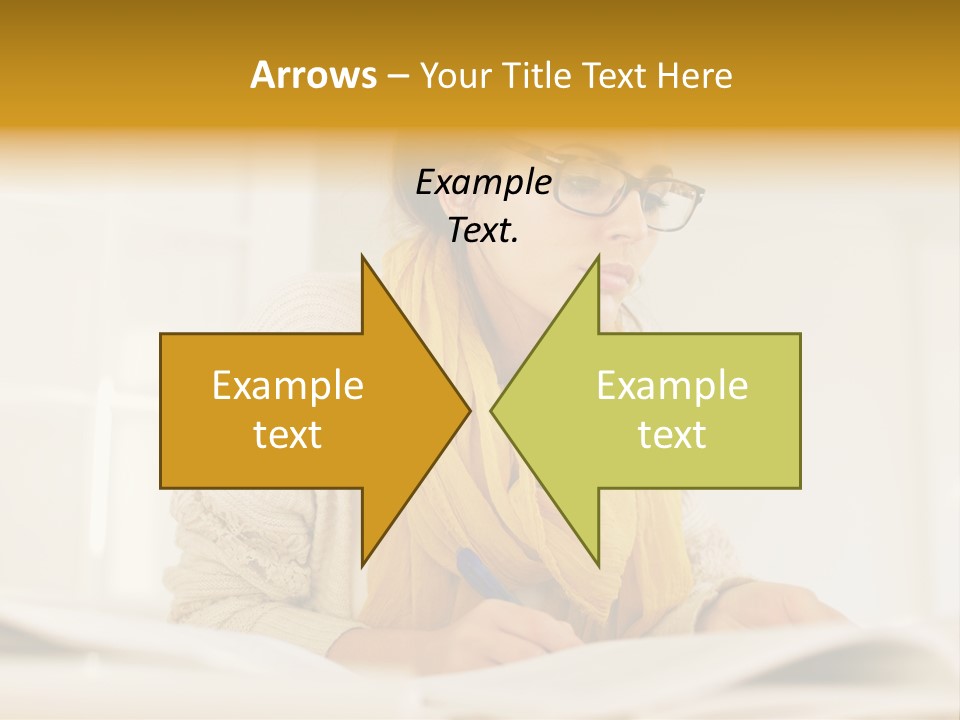 Reading Female Indoor PowerPoint Template