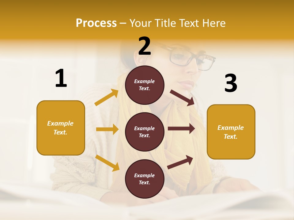 Reading Female Indoor PowerPoint Template