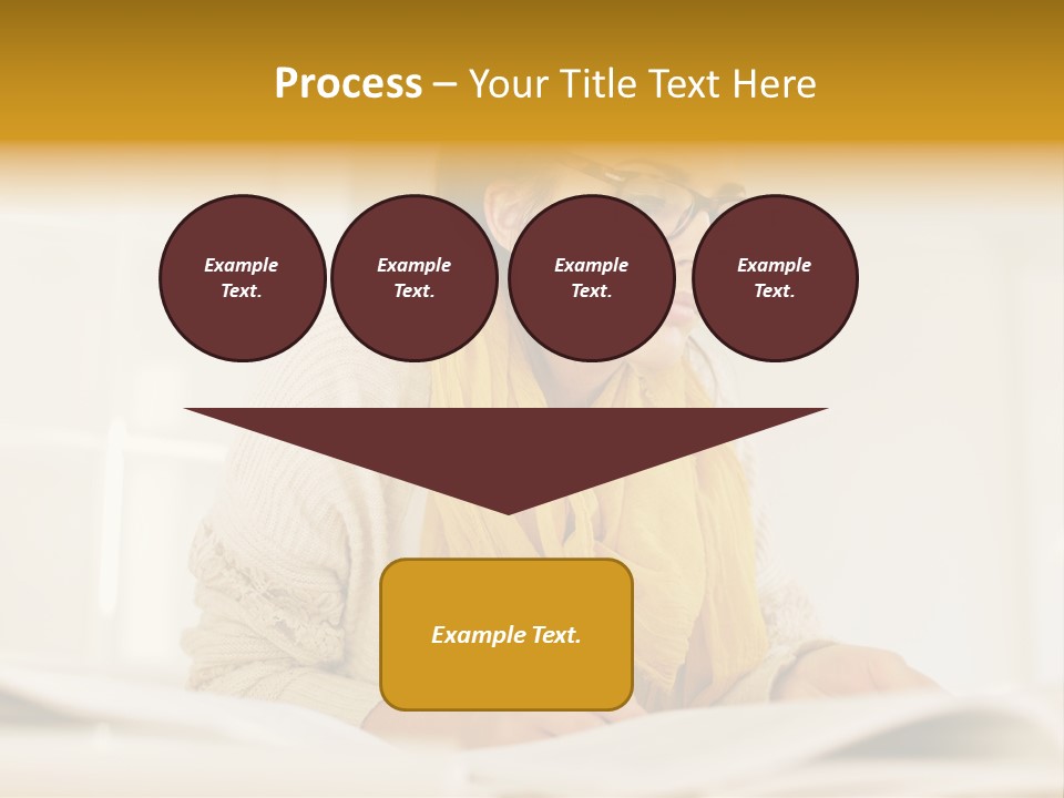 Reading Female Indoor PowerPoint Template