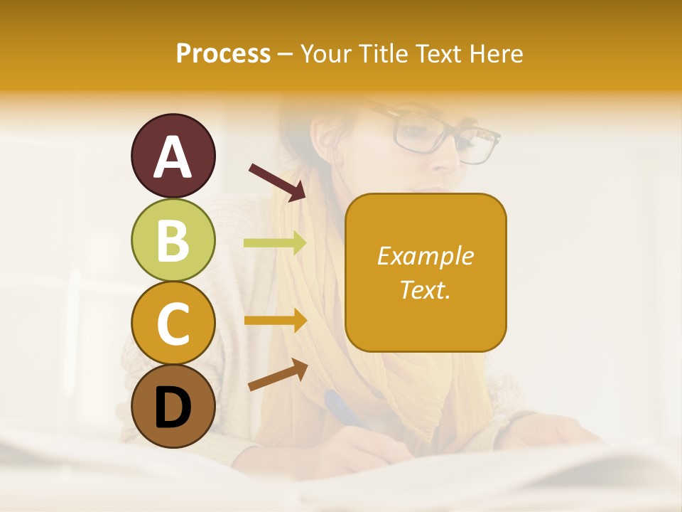 Reading Female Indoor PowerPoint Template