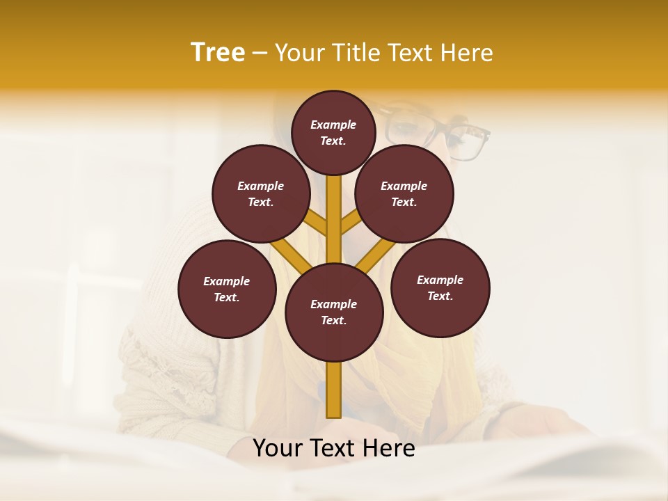 Reading Female Indoor PowerPoint Template