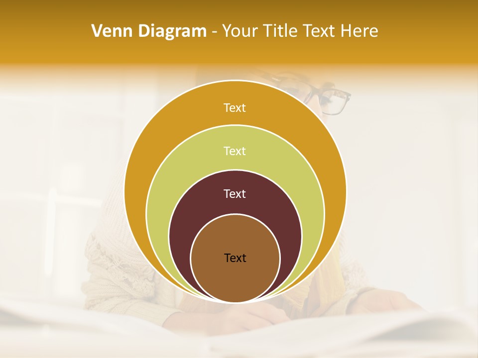 Reading Female Indoor PowerPoint Template