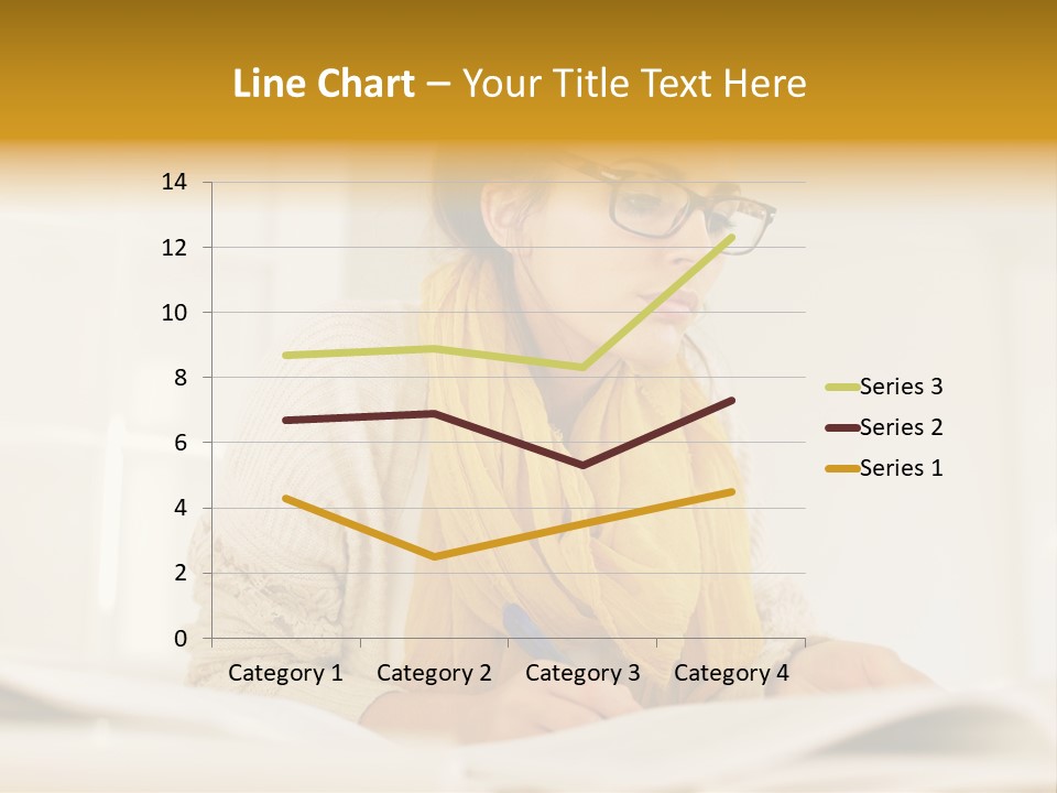 Reading Female Indoor PowerPoint Template