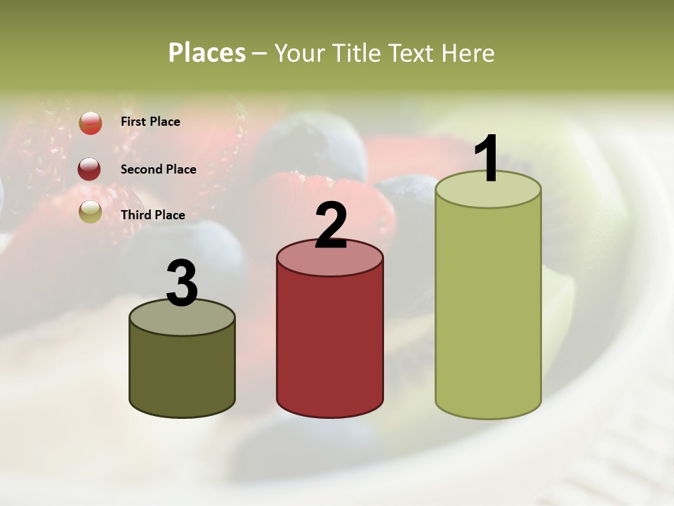 Colorful Slim Dessert PowerPoint Template