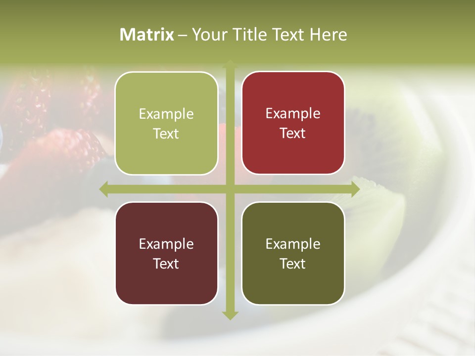 Colorful Slim Dessert PowerPoint Template