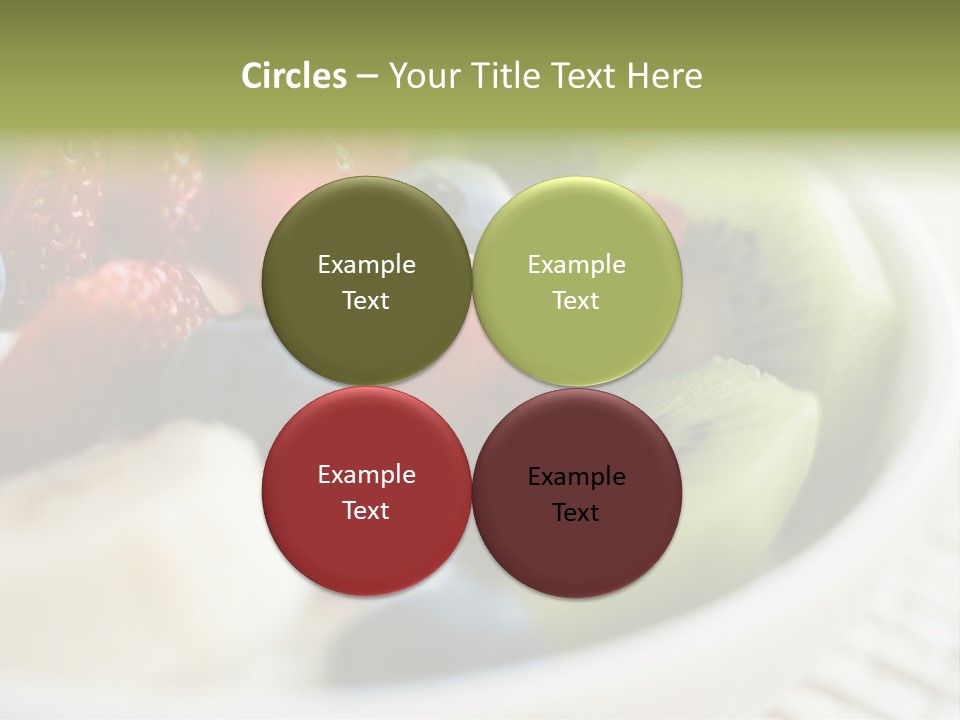 Colorful Slim Dessert PowerPoint Template