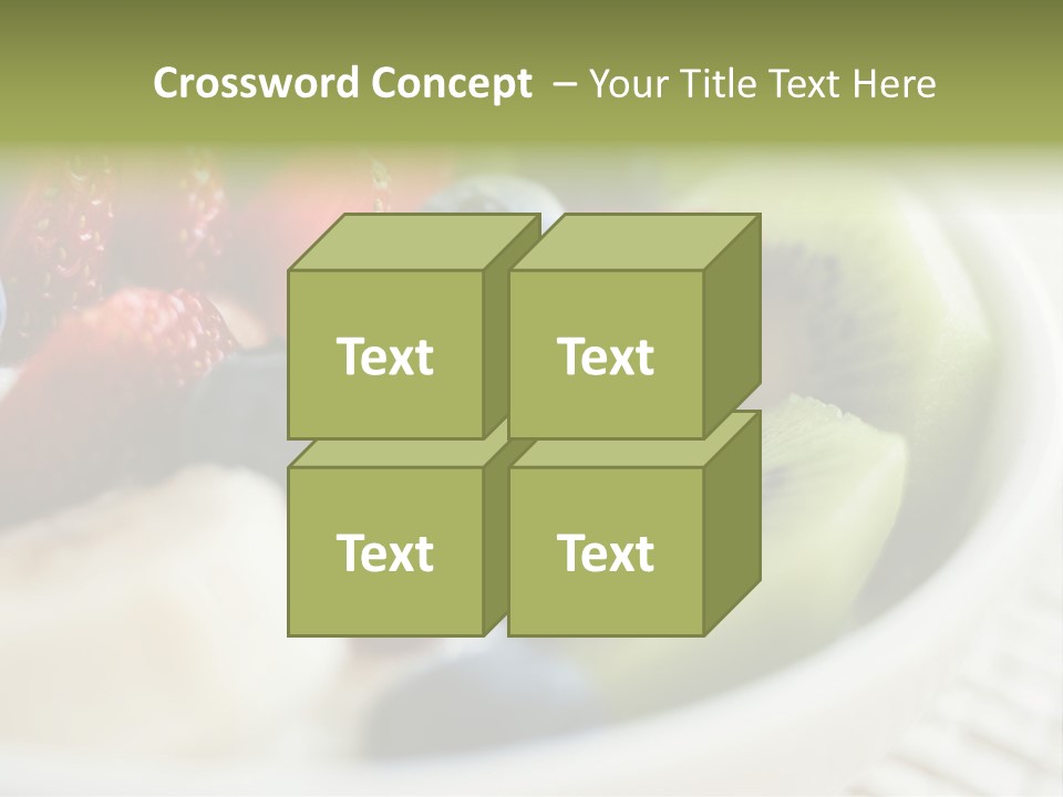Colorful Slim Dessert PowerPoint Template