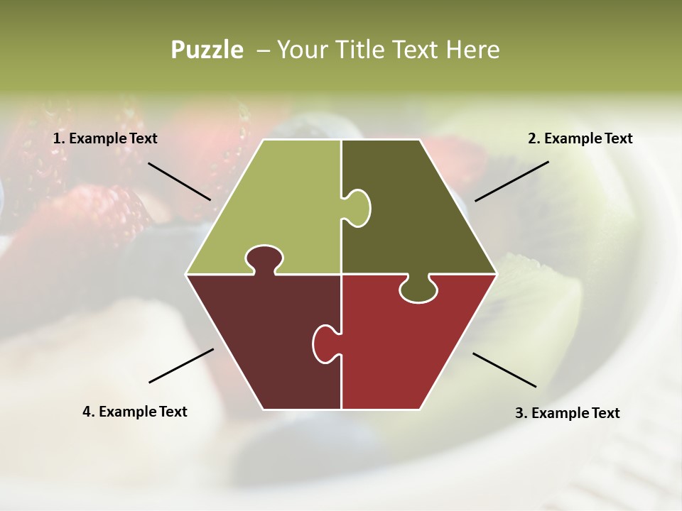 Colorful Slim Dessert PowerPoint Template