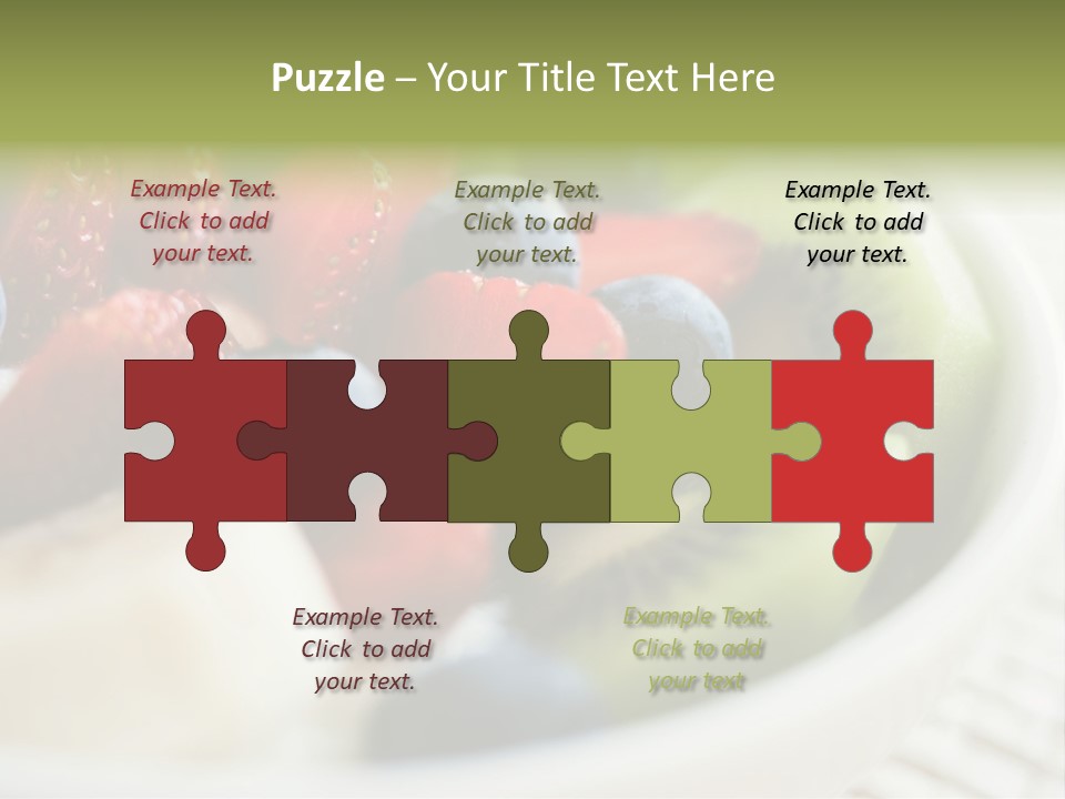 Colorful Slim Dessert PowerPoint Template