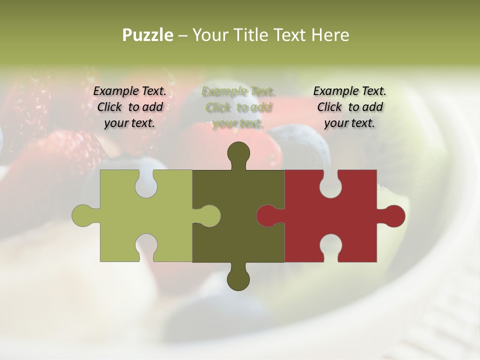 Colorful Slim Dessert PowerPoint Template