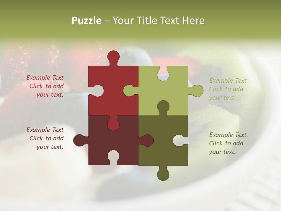 Colorful Slim Dessert PowerPoint Template