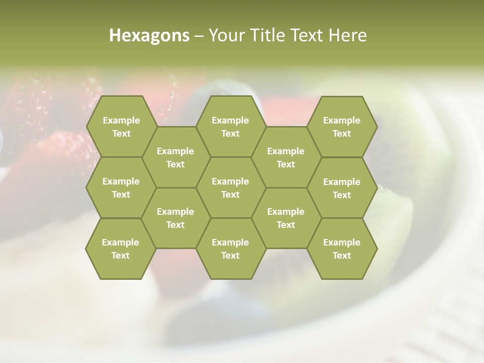 Colorful Slim Dessert PowerPoint Template