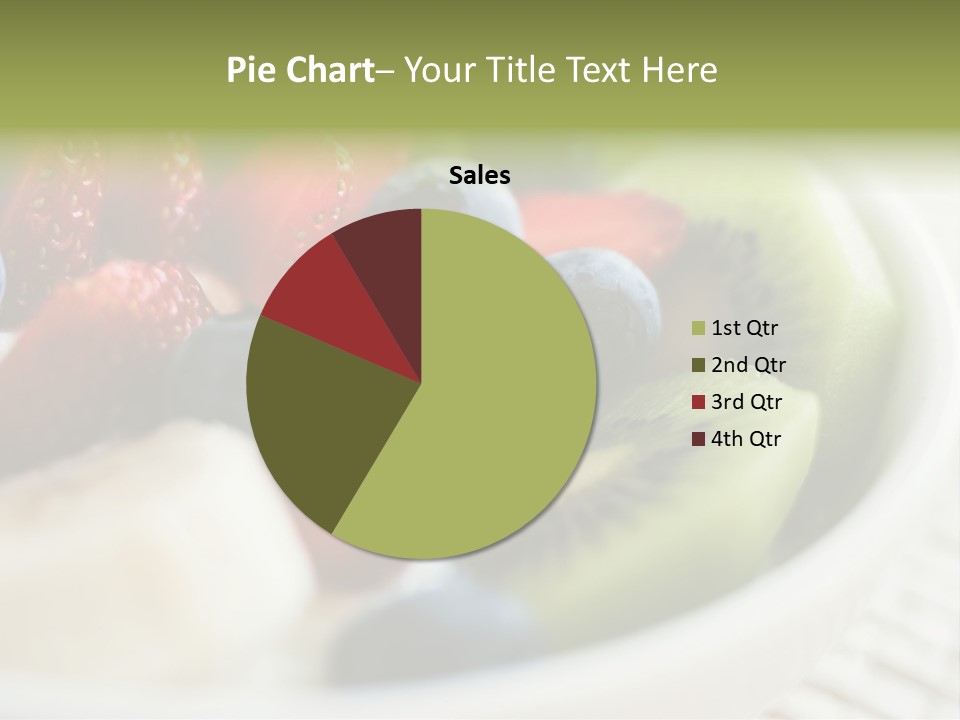 Colorful Slim Dessert PowerPoint Template