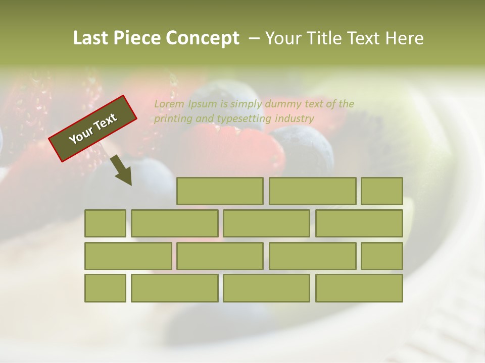 Colorful Slim Dessert PowerPoint Template