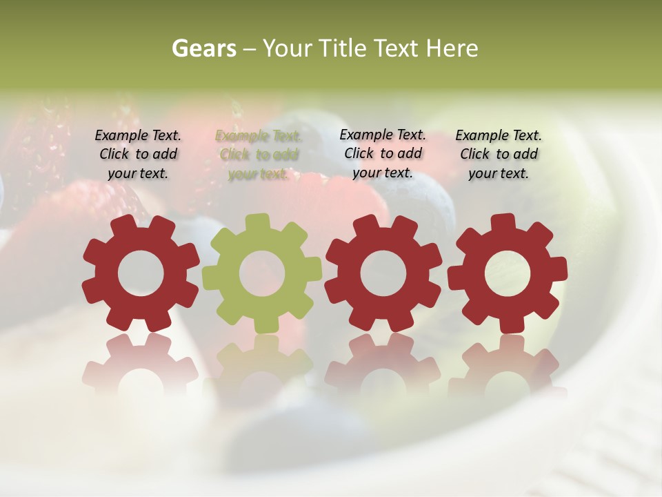 Colorful Slim Dessert PowerPoint Template