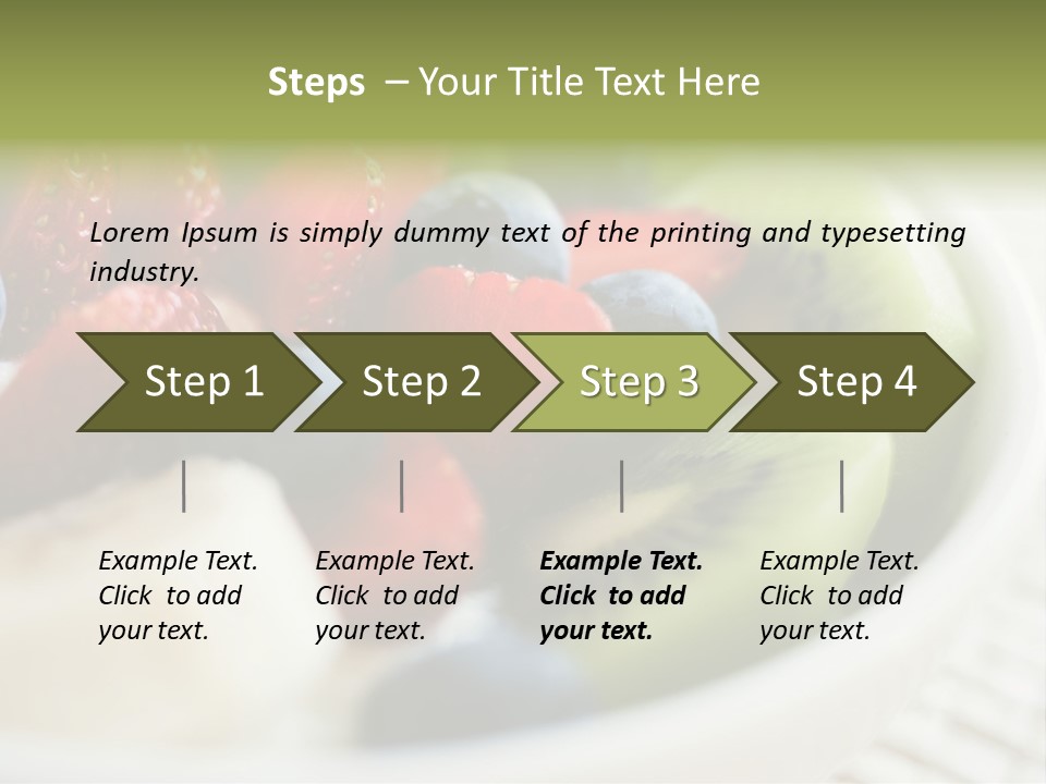 Colorful Slim Dessert PowerPoint Template