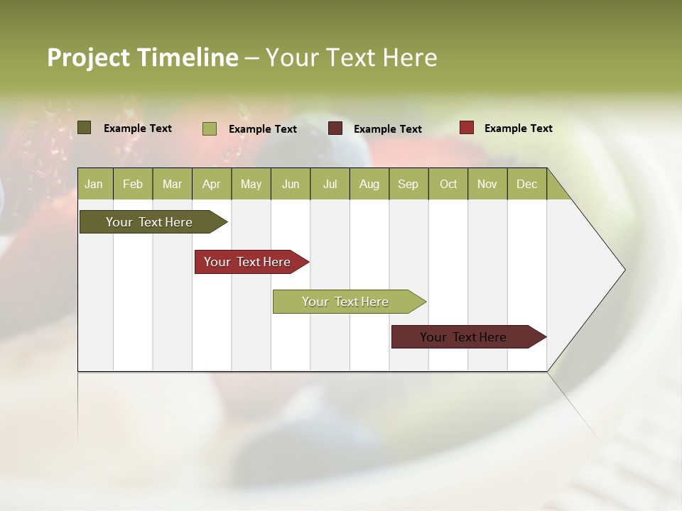 Colorful Slim Dessert PowerPoint Template