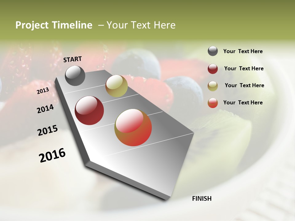 Colorful Slim Dessert PowerPoint Template