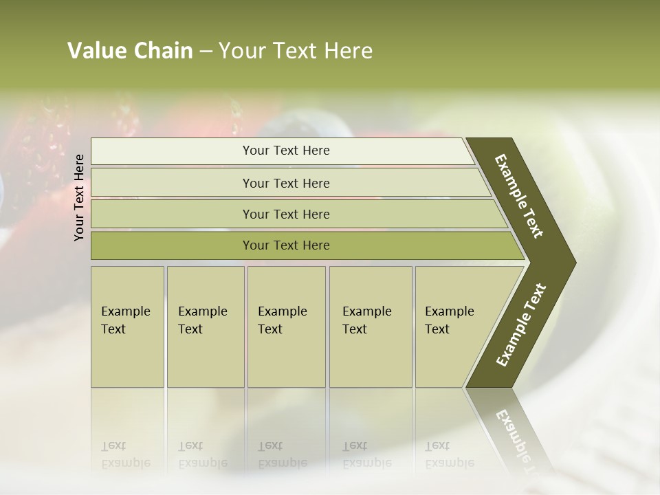 Colorful Slim Dessert PowerPoint Template