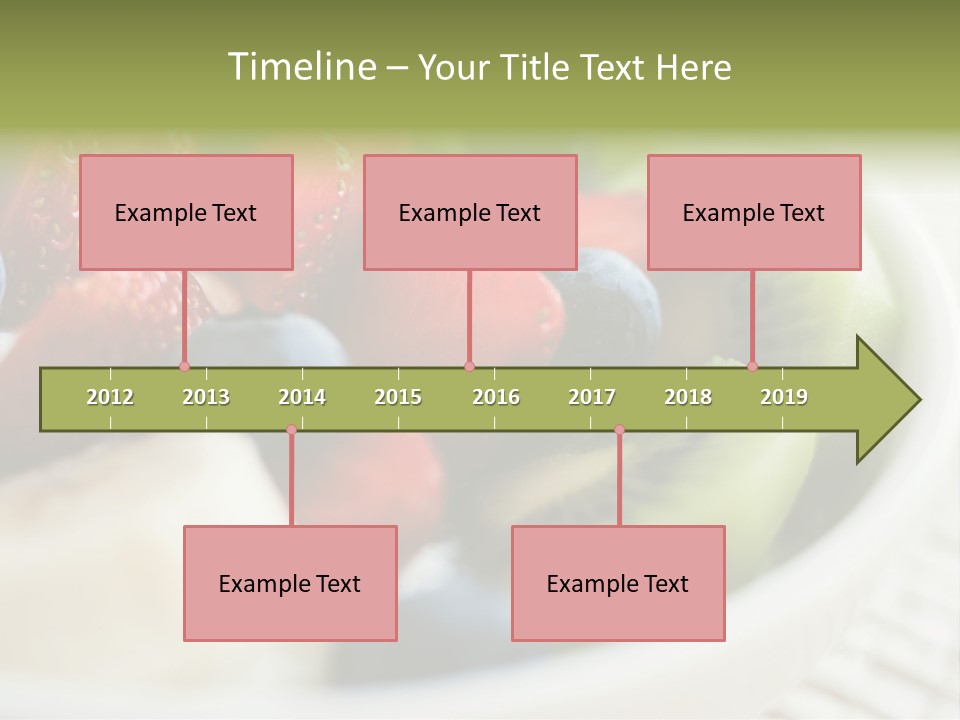 Colorful Slim Dessert PowerPoint Template