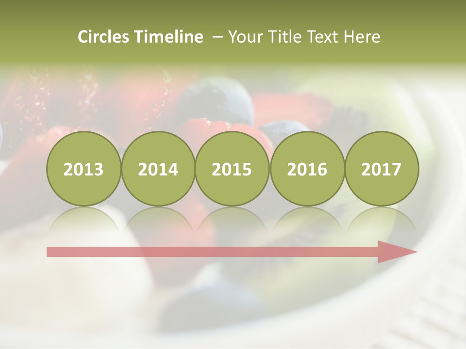 Colorful Slim Dessert PowerPoint Template