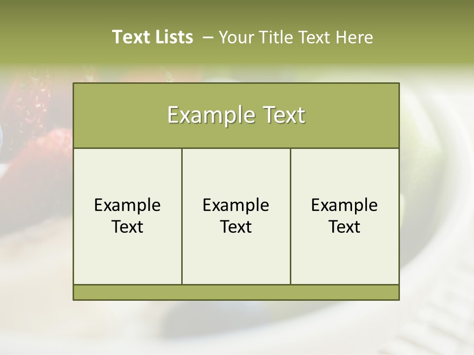 Colorful Slim Dessert PowerPoint Template
