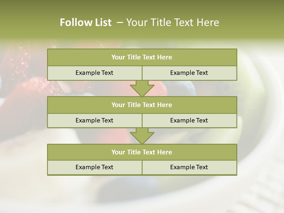 Colorful Slim Dessert PowerPoint Template