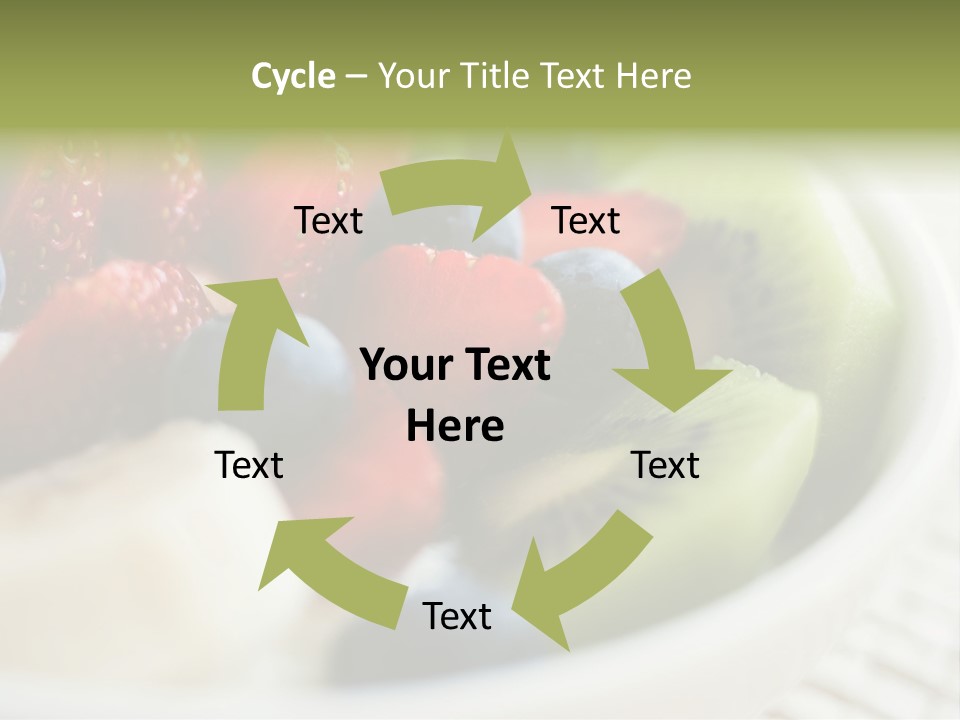 Colorful Slim Dessert PowerPoint Template