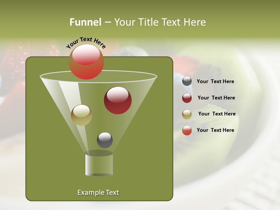 Colorful Slim Dessert PowerPoint Template