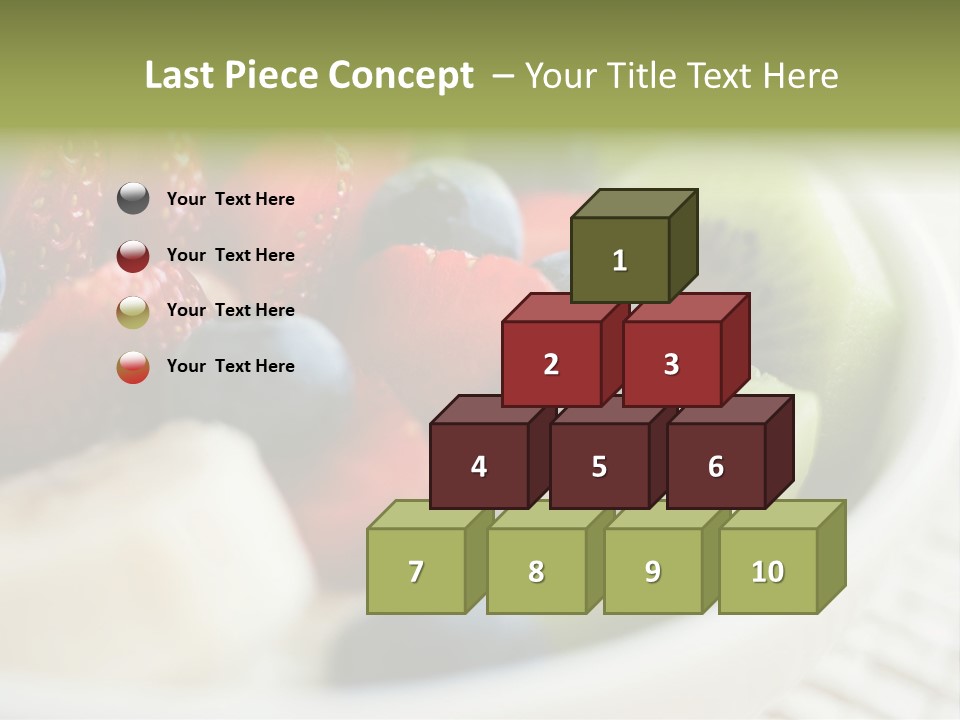 Colorful Slim Dessert PowerPoint Template