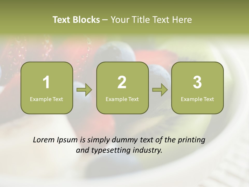 Colorful Slim Dessert PowerPoint Template