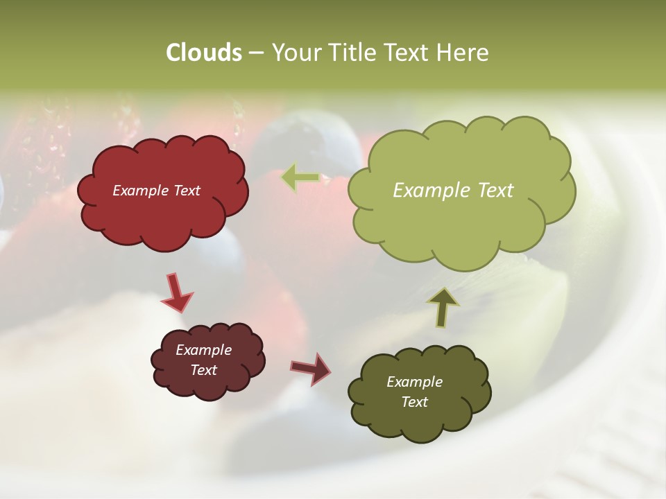 Colorful Slim Dessert PowerPoint Template