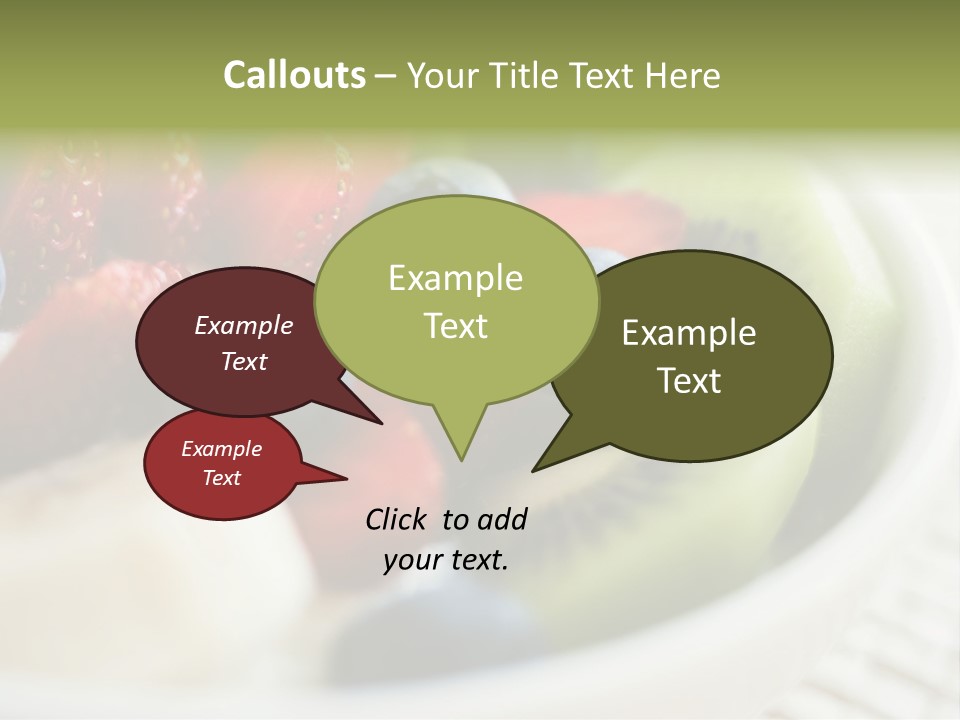 Colorful Slim Dessert PowerPoint Template