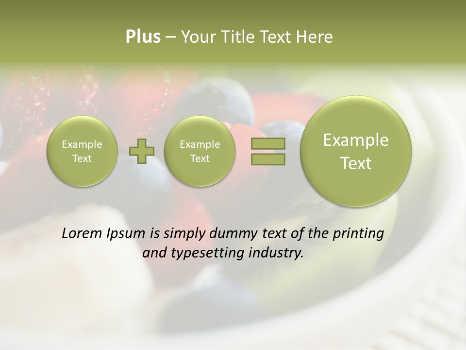 Colorful Slim Dessert PowerPoint Template