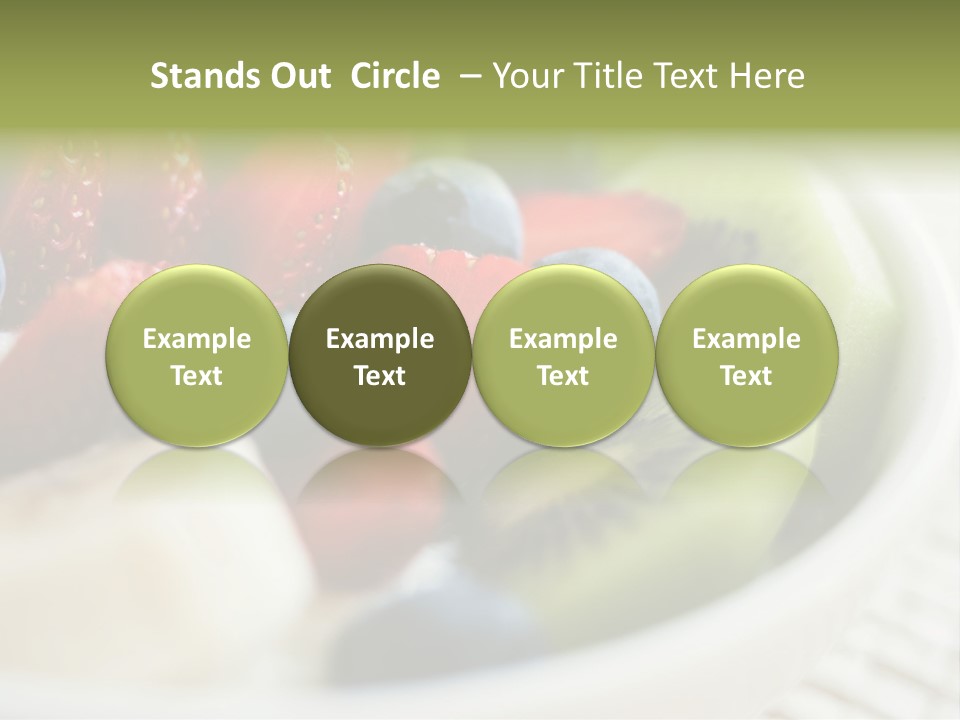 Colorful Slim Dessert PowerPoint Template