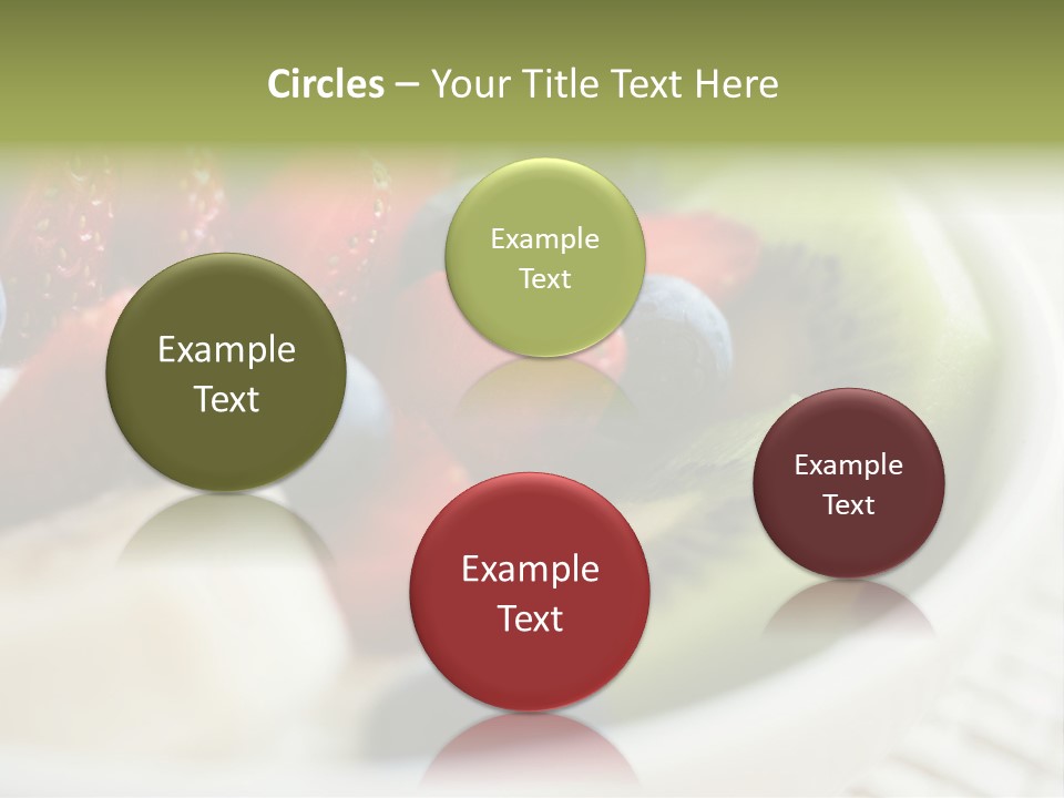 Colorful Slim Dessert PowerPoint Template