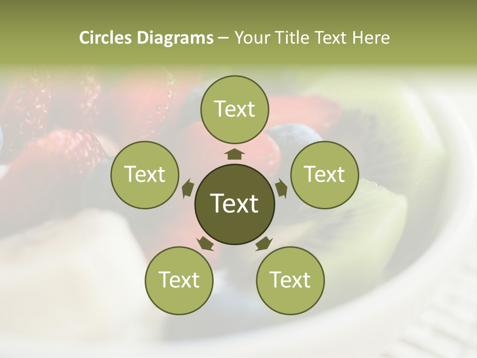 Colorful Slim Dessert PowerPoint Template